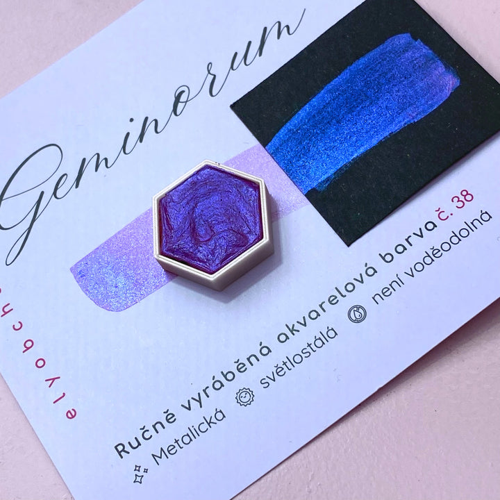 Akvarelová barva Aurora č. 38 – Geminorum (Metalická)