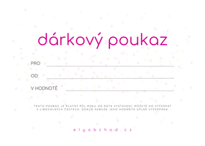 Dárkový poukaz Ely