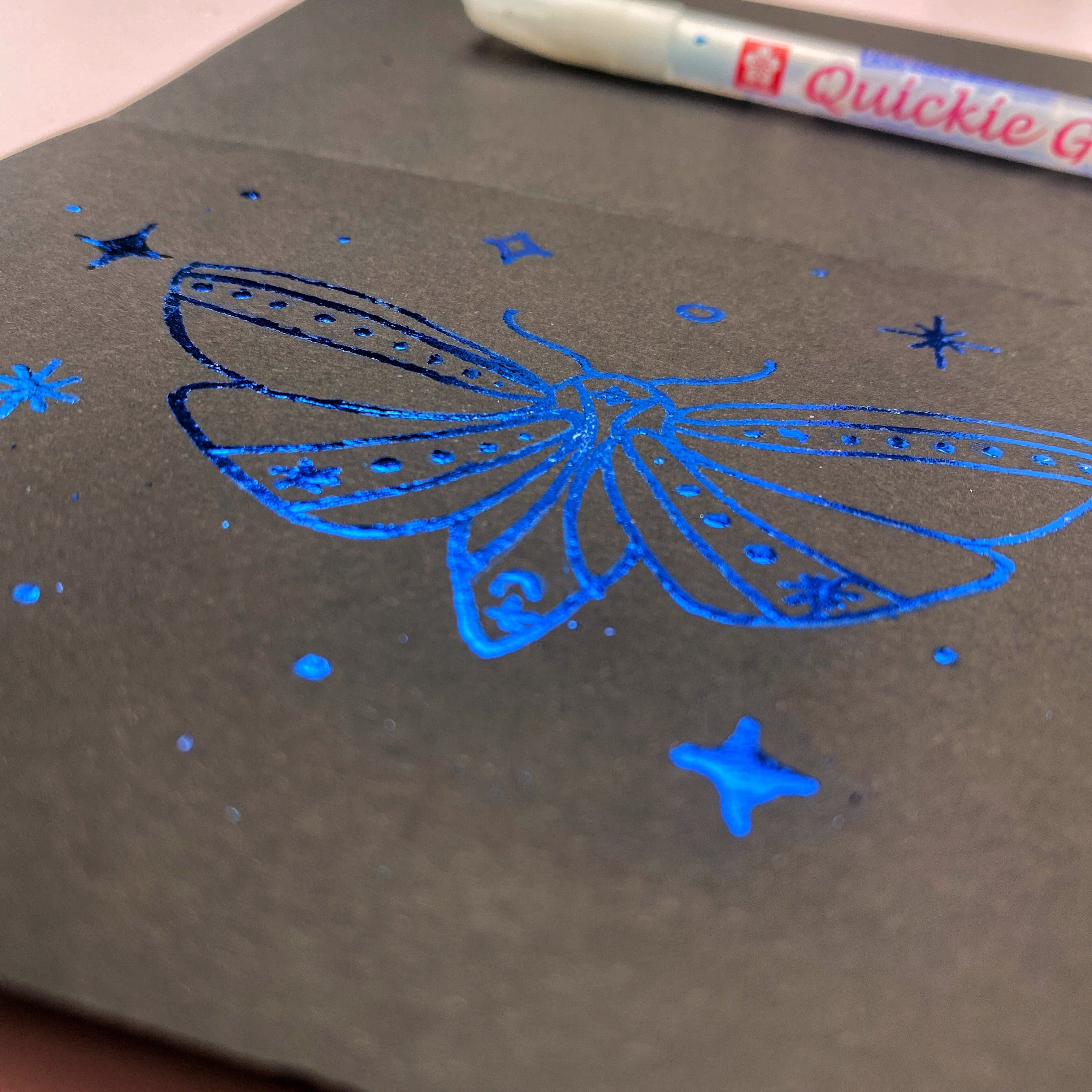 Metalické plátky na zlacení | 8,5 x 8,5 cm Ely