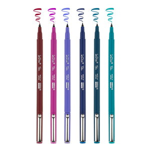 Marvy Uchida – Le Pen Flex brush pen, sada 6 barev, Jewel Marvy