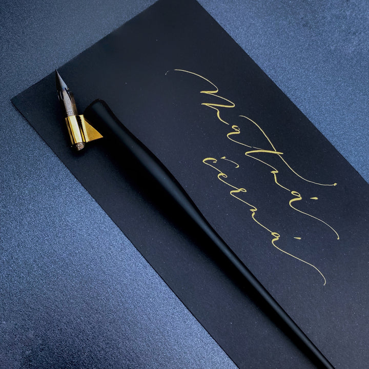 Kaligrafická násadka Oblique, matná černá - plastová Ely