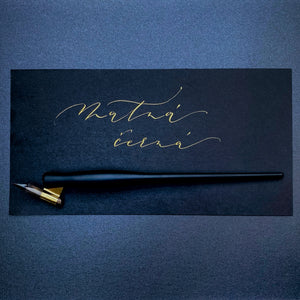 Kaligrafická násadka Oblique, matná černá - plastová Ely