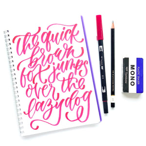 Oboustranný štětcový fix ABT Dual Brush Pen - černé, šedé a transparentní odstíny Tombow