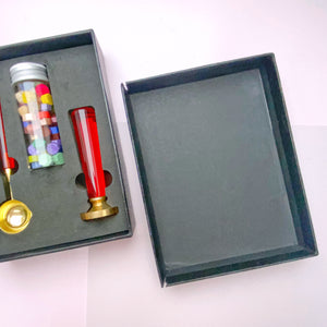 Dárkový set na pečetění, červený resin, II. jakost Ely