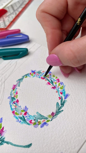 Syntetické kulaté štětce | pro brush lettering, akvarel a detaily Simply-T