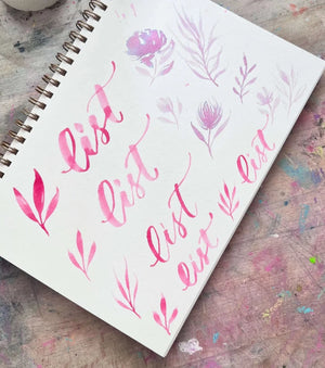 Syntetické kulaté štětce | pro brush lettering, akvarel a detaily Simply-T