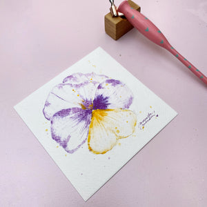 Akvarelový papír – 12 × 12 cm, 300 g/m² | vhodný do rámečků Ely