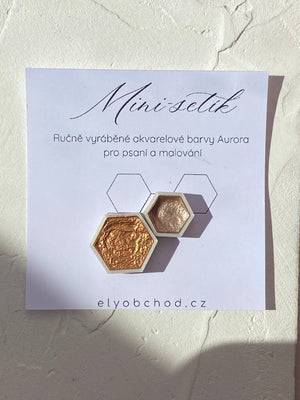 Ručně vyráběné akvarelové barvy Aurora – Mini-setík XS+S Ely