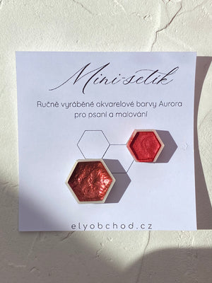 Ručně vyráběné akvarelové barvy Aurora – Mini-setík XS+S Ely
