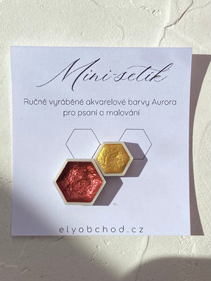 Ručně vyráběné akvarelové barvy Aurora – Mini-setík XS+S Ely