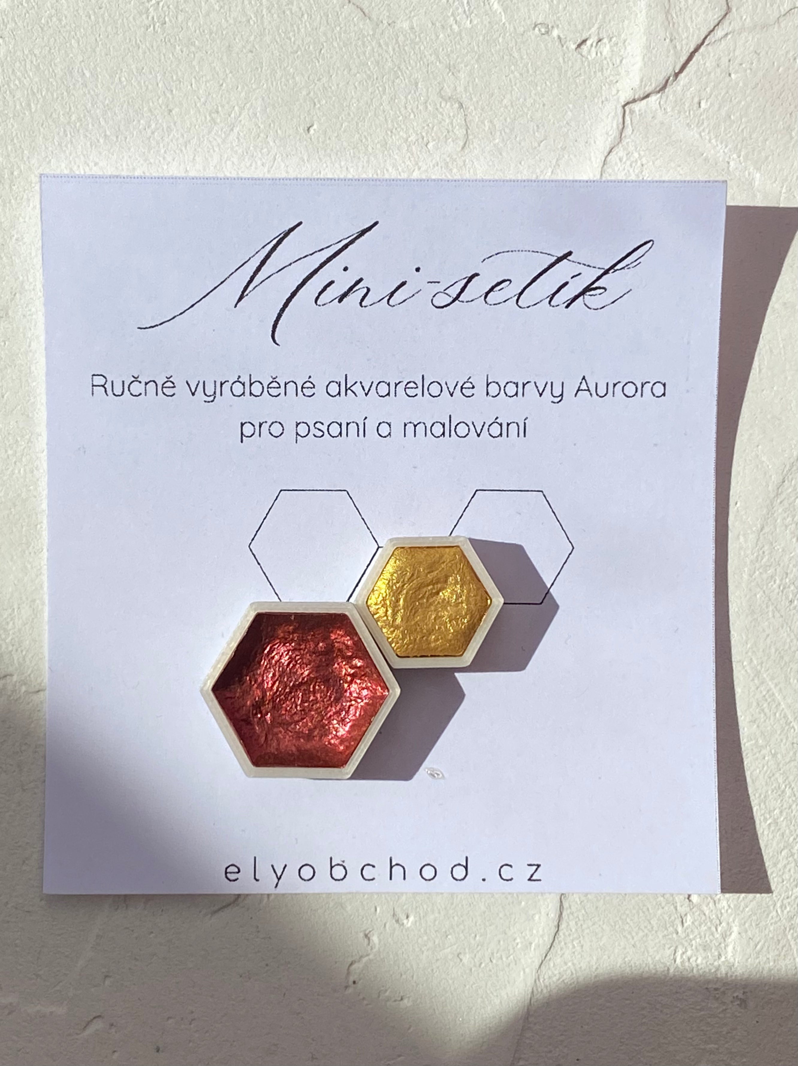 Ručně vyráběné akvarelové barvy Aurora – Mini-setík XS+S Ely