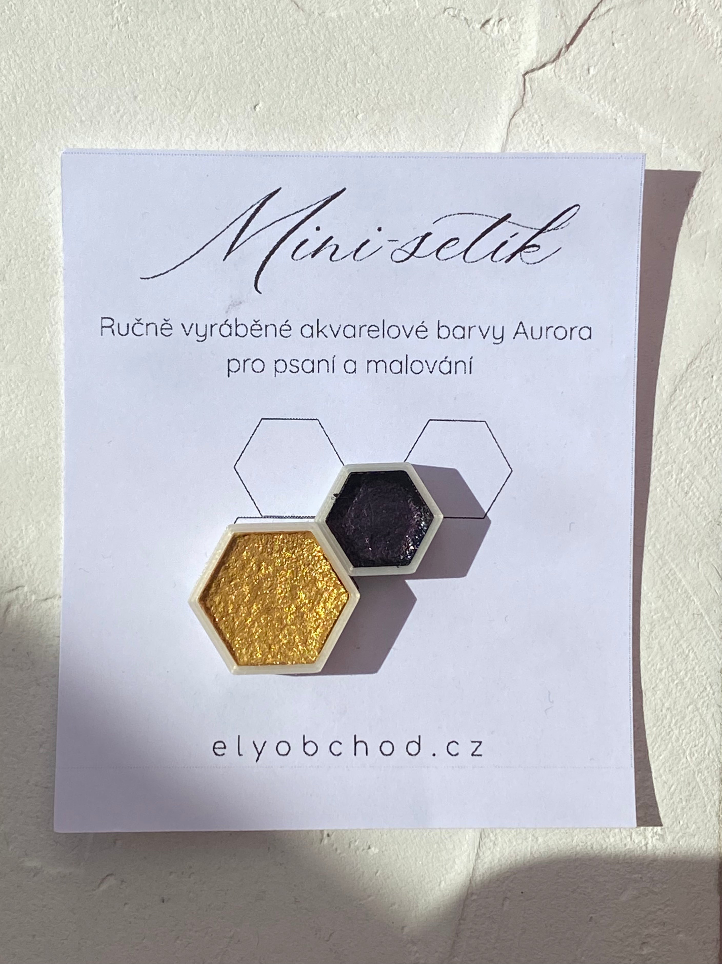 Ručně vyráběné akvarelové barvy Aurora – Mini-setík XS+S Ely