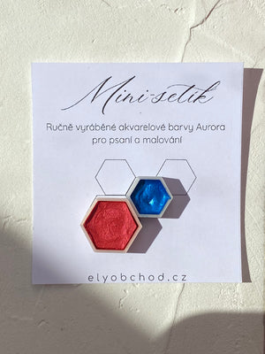Ručně vyráběné akvarelové barvy Aurora – Mini-setík XS+S Ely