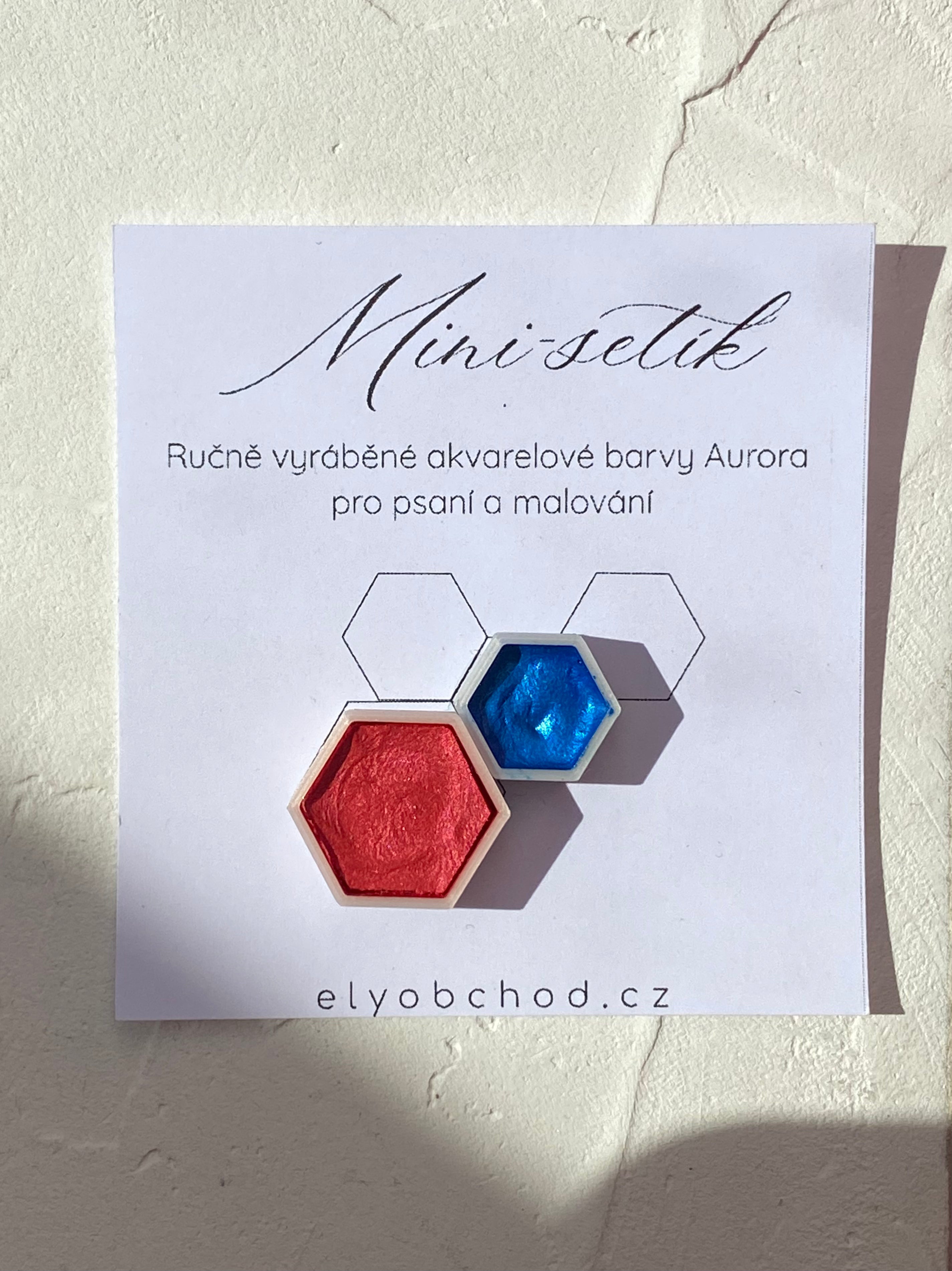 Ručně vyráběné akvarelové barvy Aurora – Mini-setík XS+S Ely