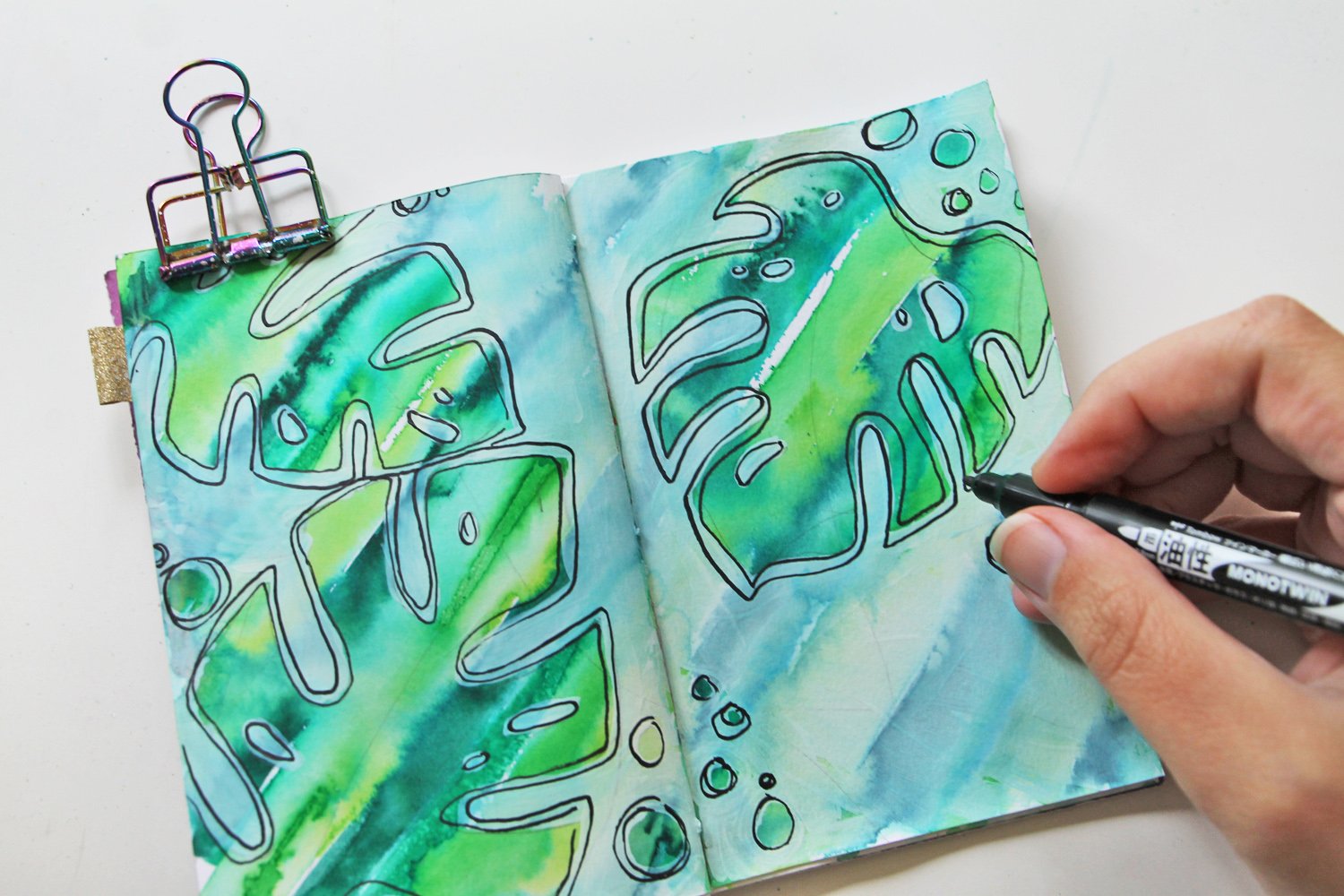 Oboustranný štětcový fix ABT Dual Brush Pen - černé, šedé a transparentní odstíny Tombow