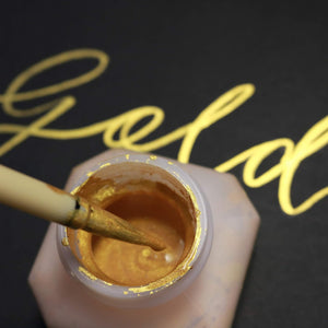 Kuretake Gold Mica Ink – zlatý inkoust s mica efektem, 60 ml Kuretake