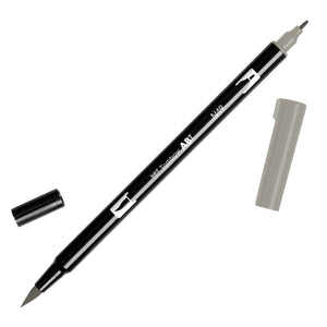 Oboustranný štětcový fix ABT Dual Brush Pen - černé, šedé a transparentní odstíny Tombow