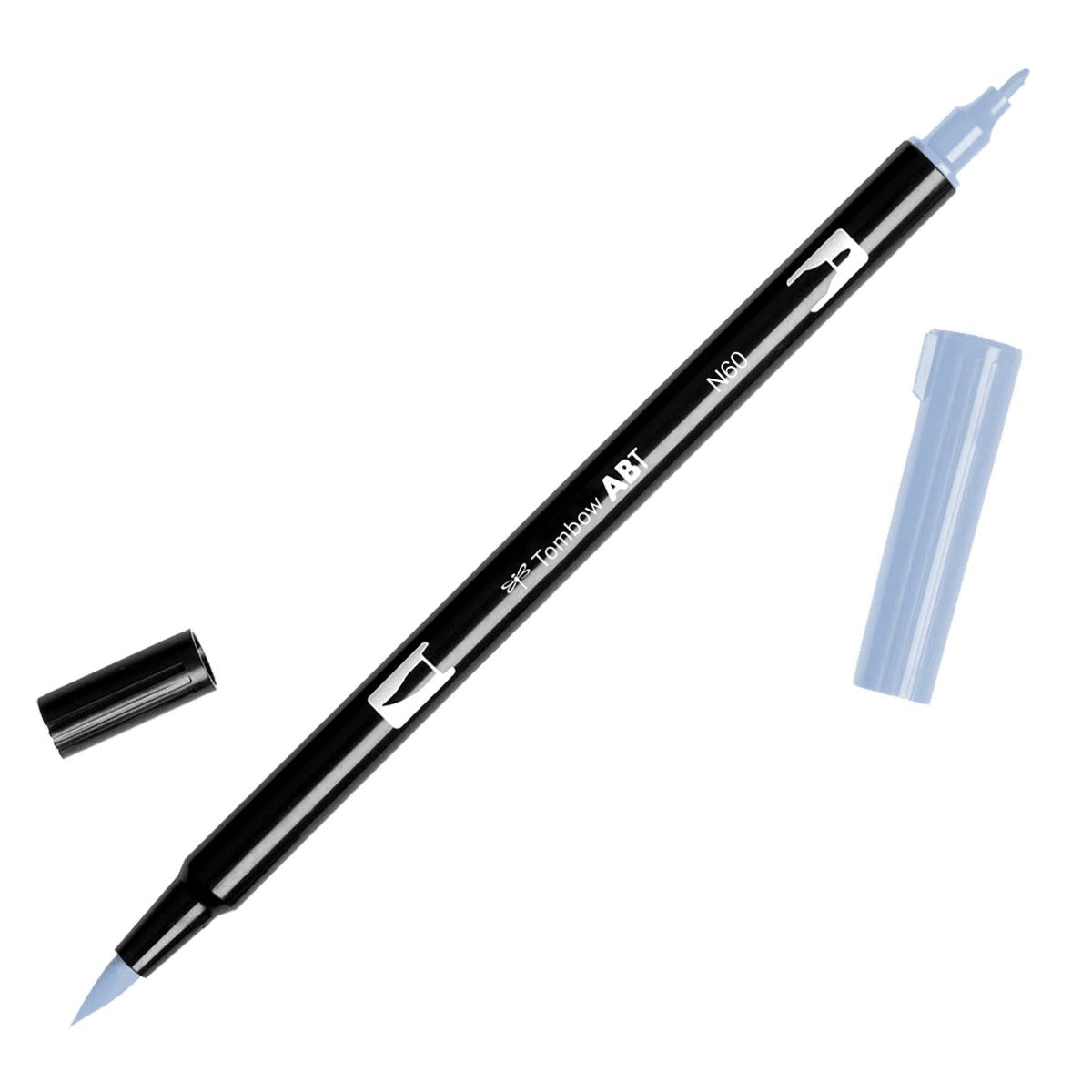 Oboustranný štětcový fix ABT Dual Brush Pen - černé, šedé a transparentní odstíny Tombow