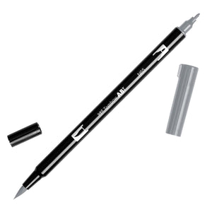 Oboustranný štětcový fix ABT Dual Brush Pen - černé, šedé a transparentní odstíny Tombow