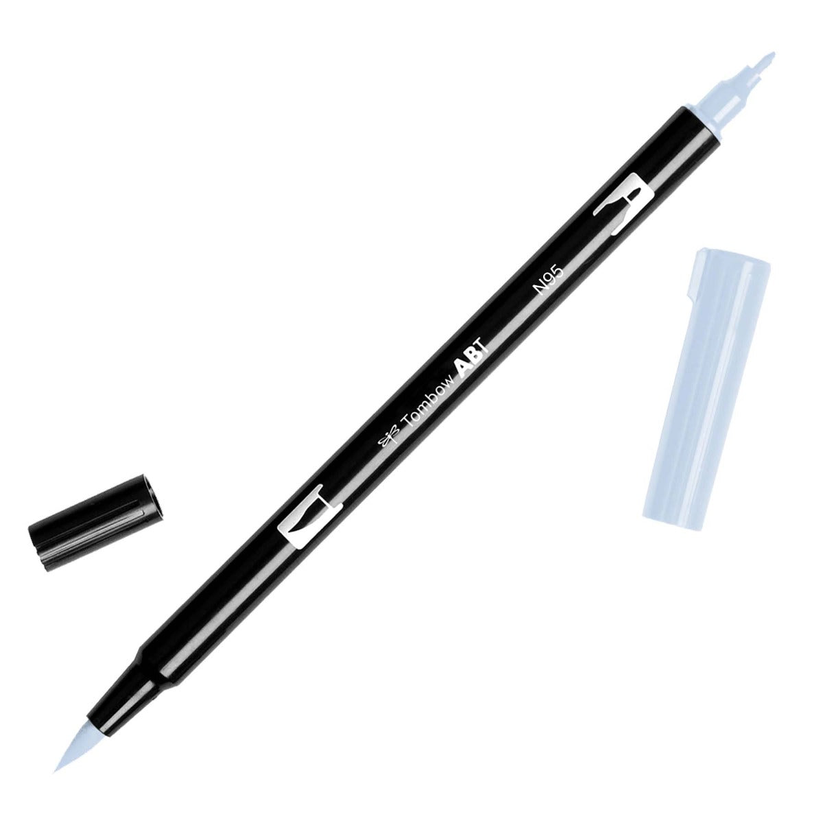 Oboustranný štětcový fix ABT Dual Brush Pen - černé, šedé a transparentní odstíny Tombow