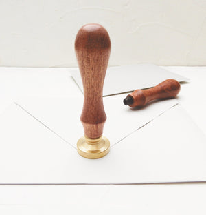 Kovové pečetidlo – Bez rytiny, kulaté, stříbrné | průměr 30 mm Krasopiska