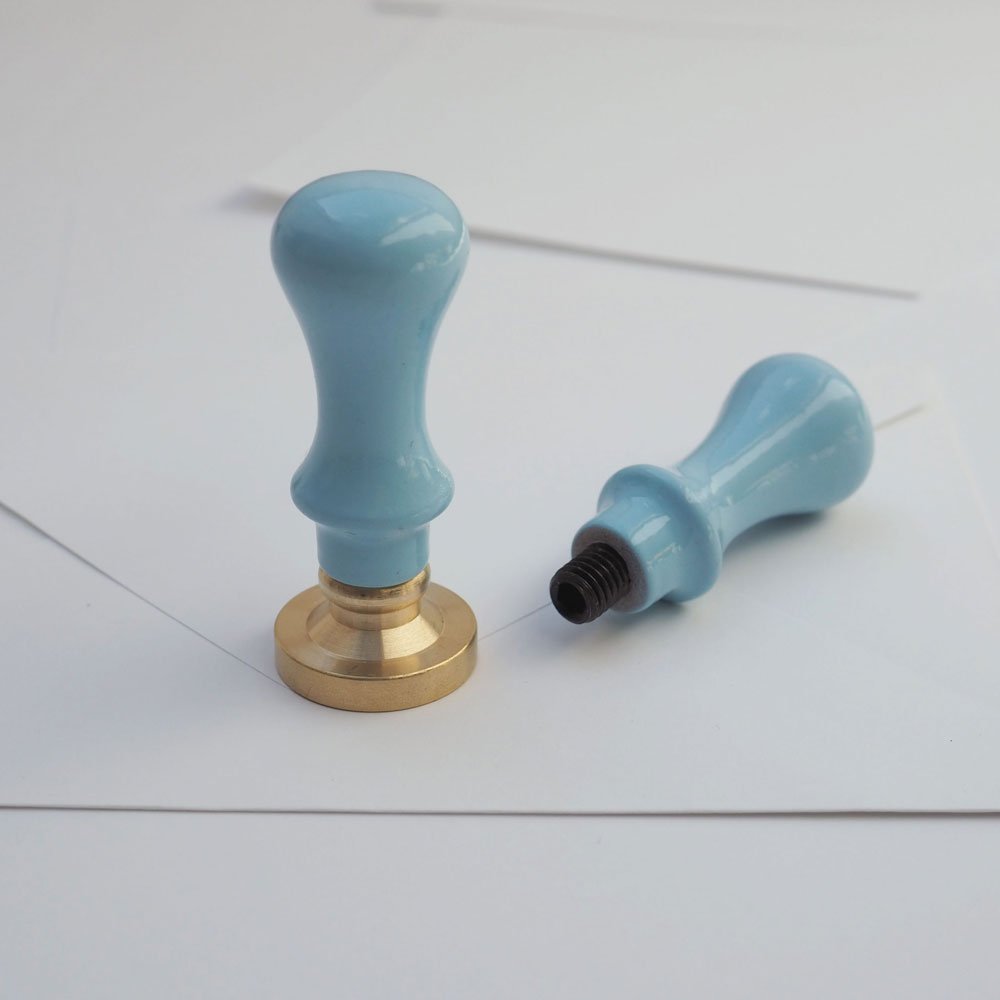 Kovové pečetidlo – Bez rytiny, kulaté, stříbrné | průměr 30 mm Krasopiska