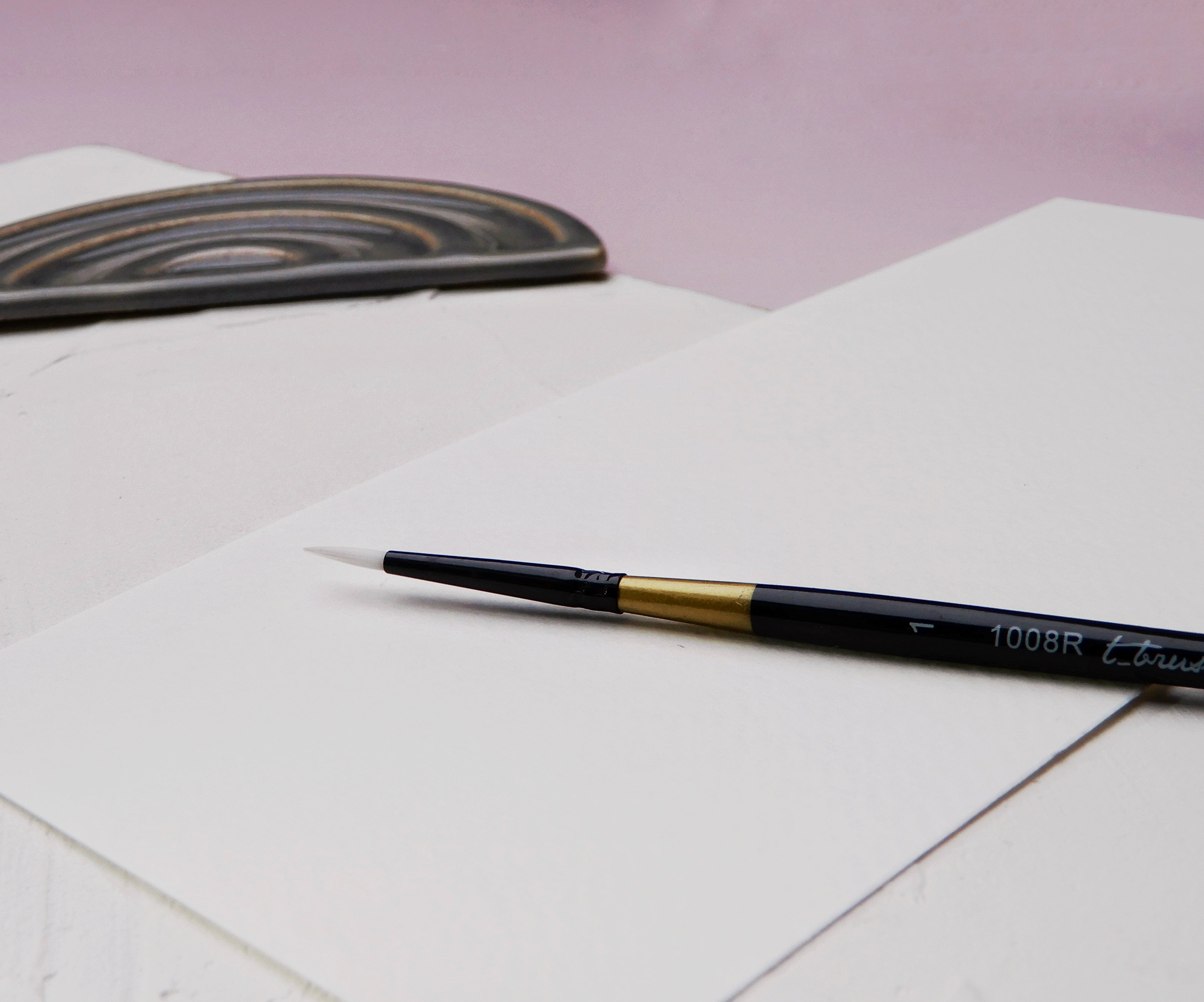 Syntetické kulaté štětce | pro brush lettering, akvarel a detaily Simply-T