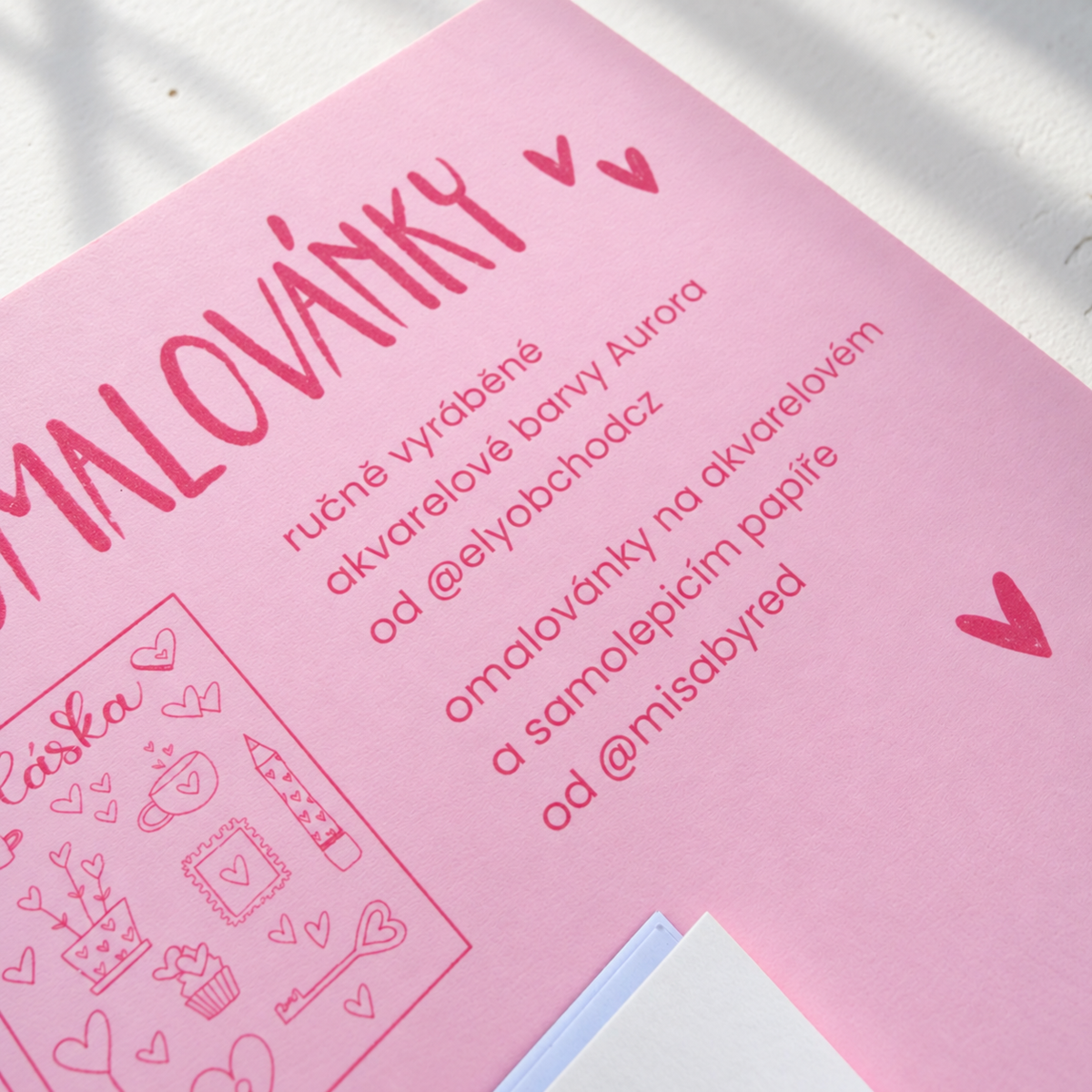 AkvareLOVE – omalovánky a samolepky s barvami Aurora | Ely × Míša by Red @misabyred