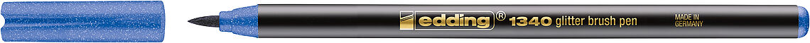 Edding 1340 glitter - Třpytivé brush peny, sada 4 ks Edding