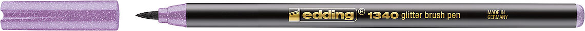 Edding 1340 glitter - Třpytivé brush peny, sada 4 ks Edding