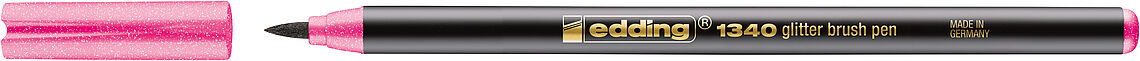 Edding 1340 glitter - Třpytivé brush peny, sada 4 ks Edding