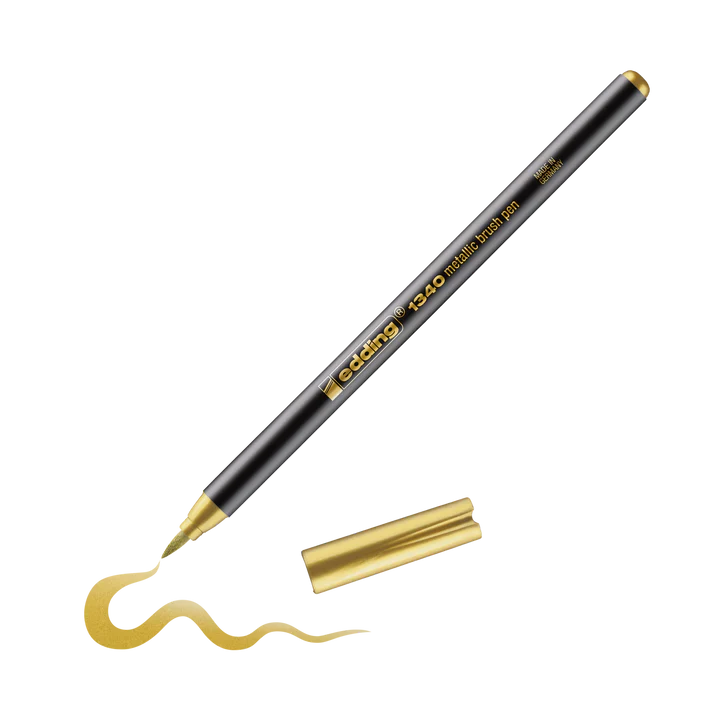 Edding 1340 - Sada metalických brush penů, 6 ks Edding