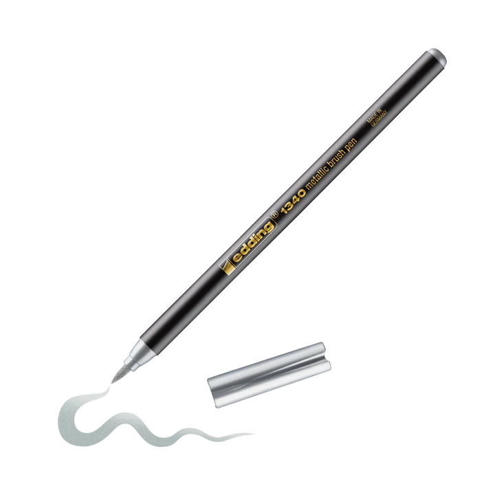 Edding 1340 - Sada metalických brush penů, 6 ks Edding