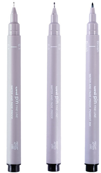 UNI PIN - Graceful Grey sada 3 ks linerů Uni-pin