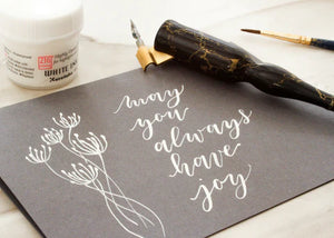 Kuretake Cartoonist Ink – bílý pigmentový inkoust 30 ml Kuretake
