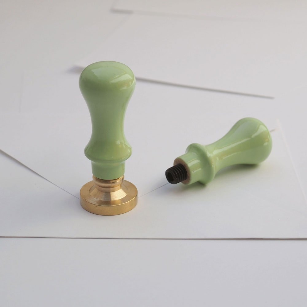 Kovové pečetidlo – Bez rytiny, kulaté, stříbrné | průměr 30 mm Krasopiska