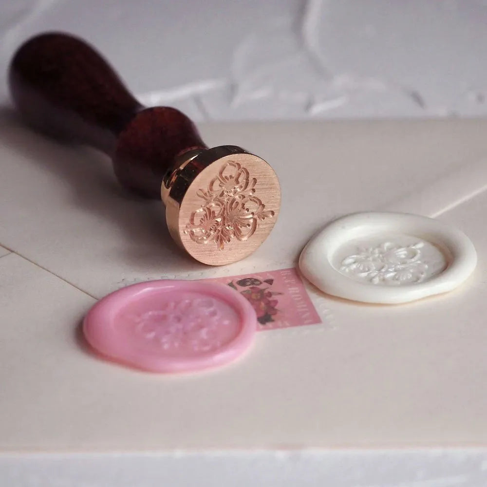 Mosazné pečetidlo – Anemone | průměr 25 mm Krasopiska