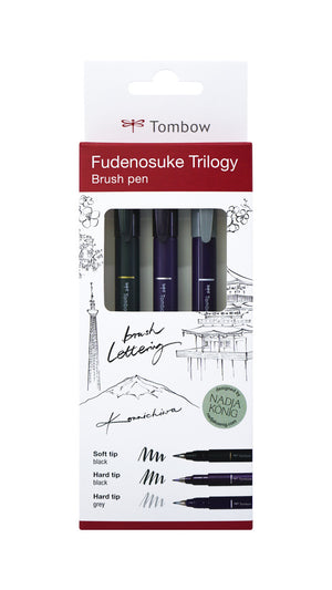 Tombow - Fudenosuke – sada Trilogy | 3 kusy Tombow