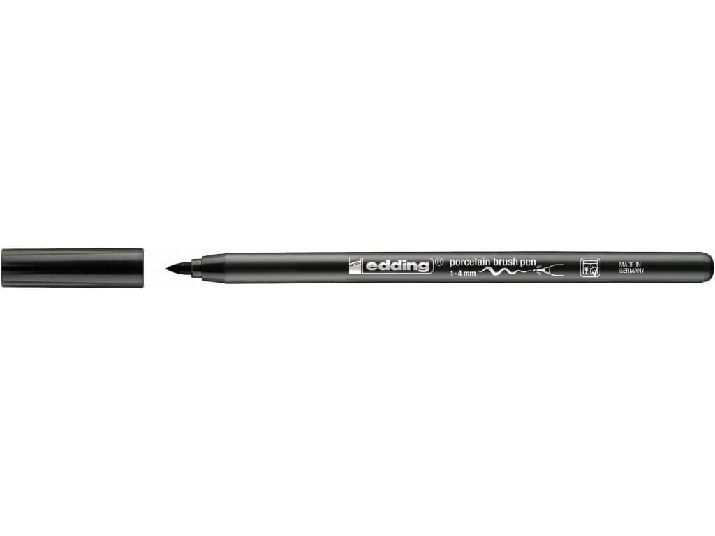 Edding 4200 - Vypalovací brush pen na porcelán, sada 6 ks, teplé tóny Edding