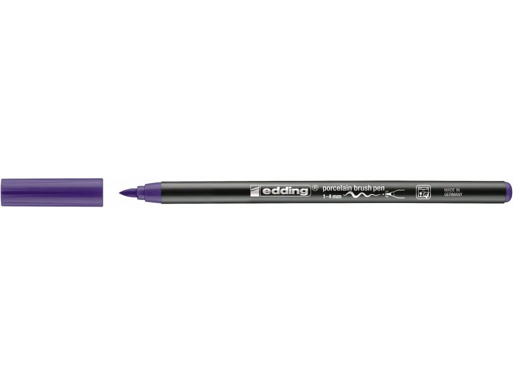 Edding 4200 - Vypalovací brush pen na porcelán, sada 6 ks, teplé tóny Edding