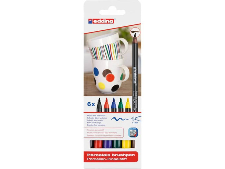Edding 4200 - Vypalovací brush pen na porcelán Edding