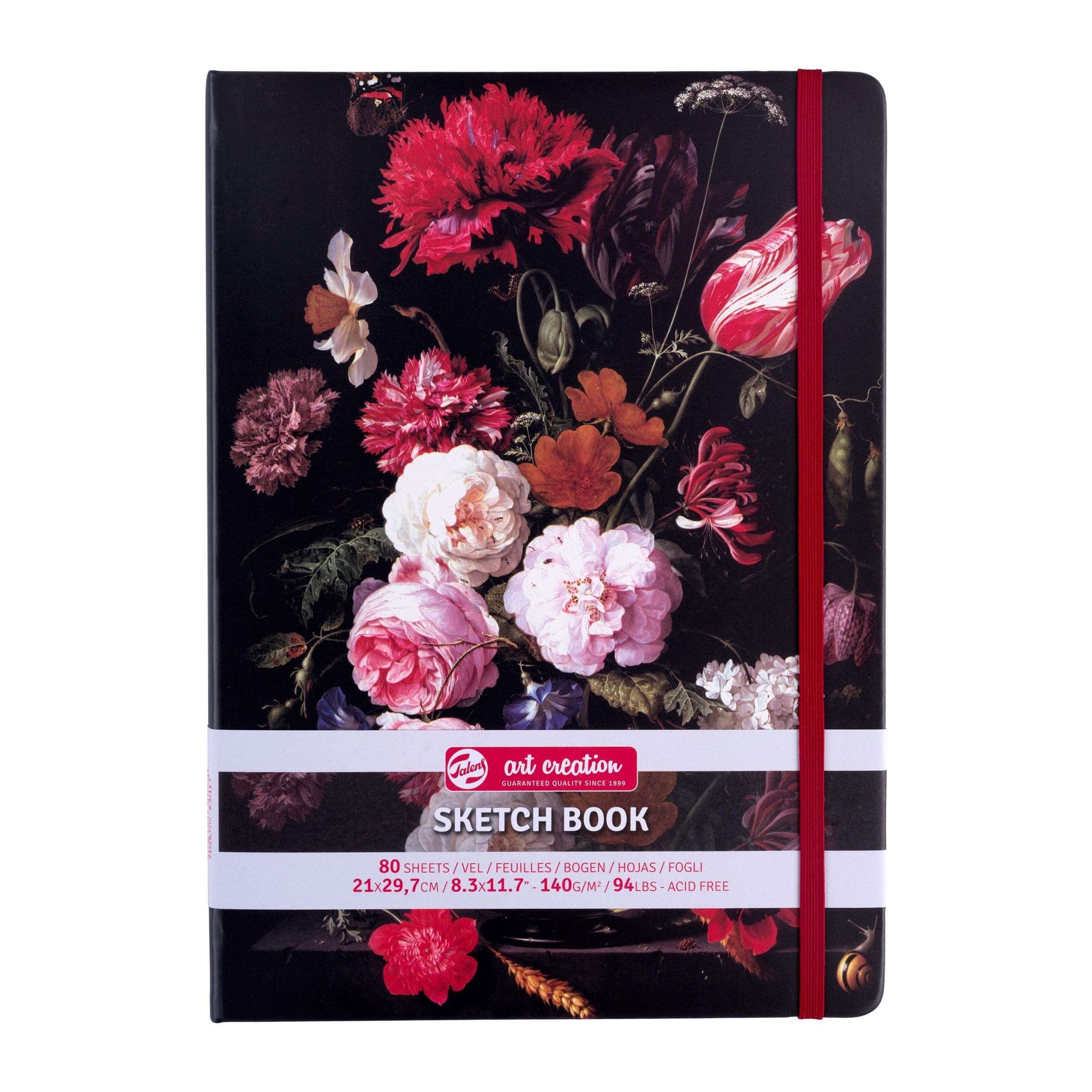 Royal Talens – Skicák bez linek, pevná vazba, Flowers | 140 g | různé velikosti Royal Talens