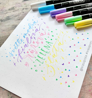 Tombow – Fudenosuke Pastel | malý brush pen Tombow