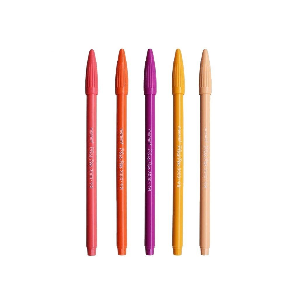 Monami – Plus Pen 3000 | sada 5 barev Florescent Monami