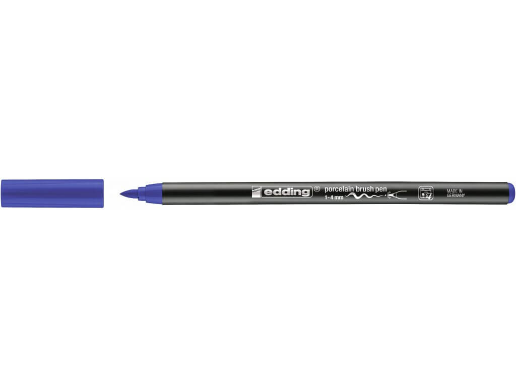 Edding 4200 - Vypalovací brush pen na porcelán, sada 6 ks, teplé tóny Edding