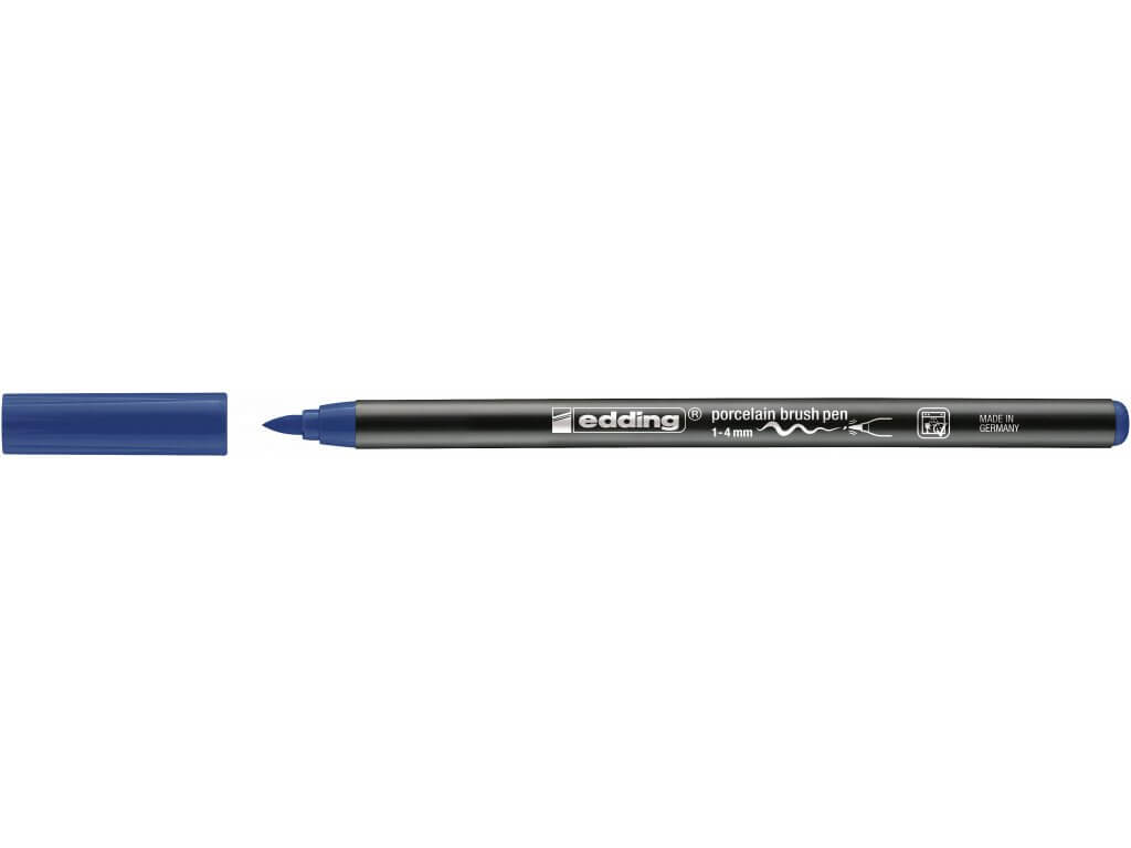 Edding 4200 - Vypalovací brush pen na porcelán, sada 6 ks, teplé tóny Edding