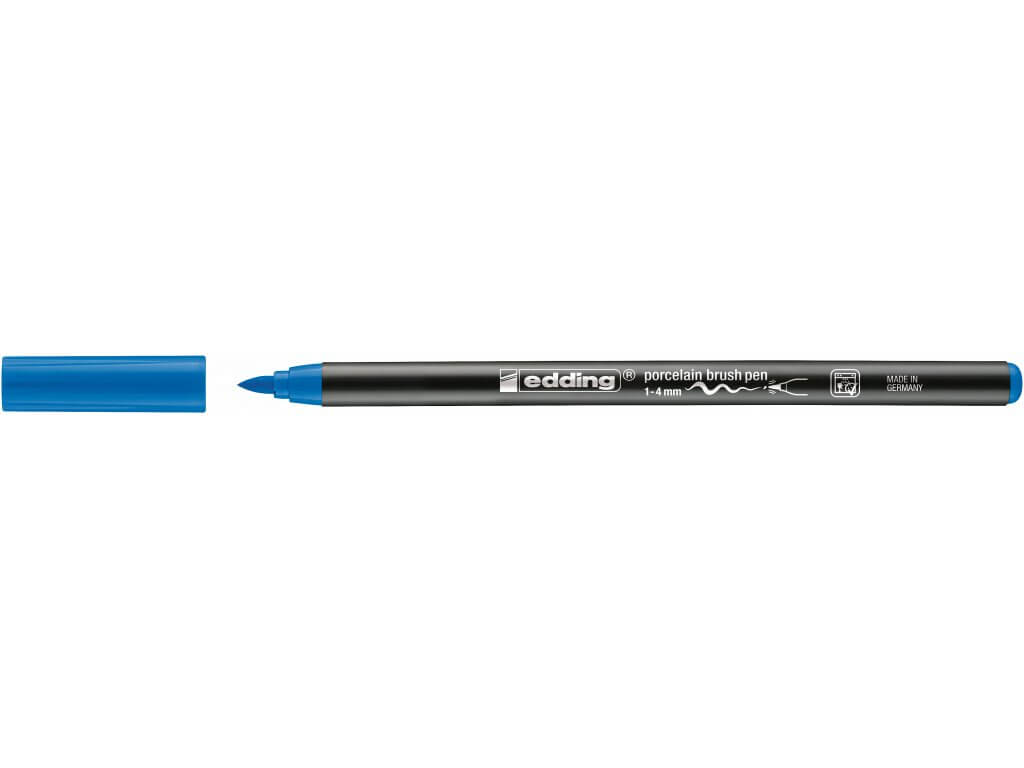 Edding 4200 - Vypalovací brush pen na porcelán, sada 6 ks, teplé tóny Edding