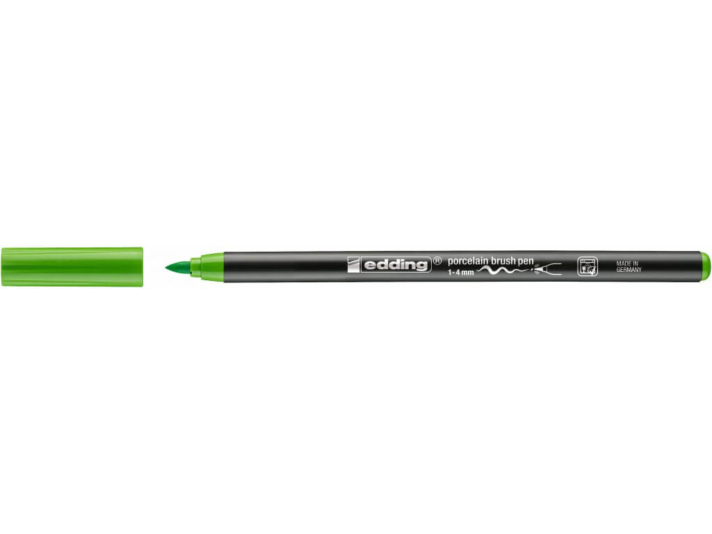 Edding 4200 - Vypalovací brush pen na porcelán, sada 6 ks, teplé tóny Edding