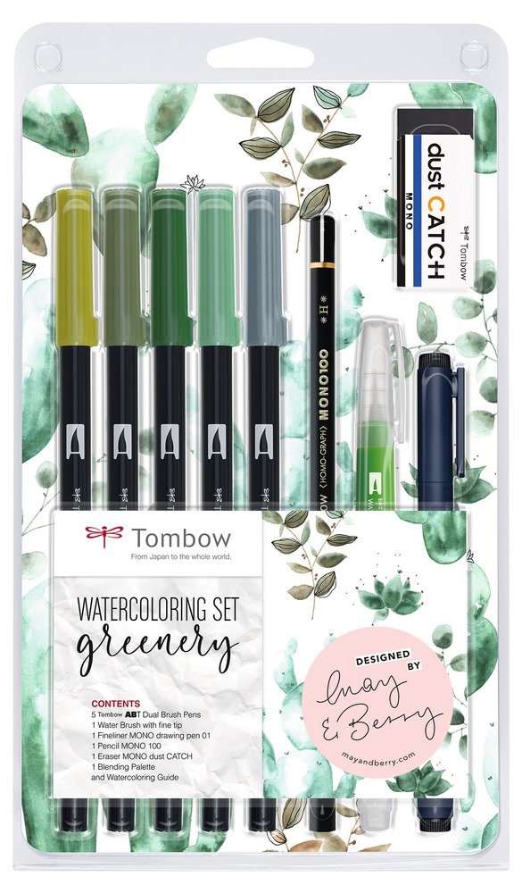 Tombow Akvarelová sada Greenery Tombow