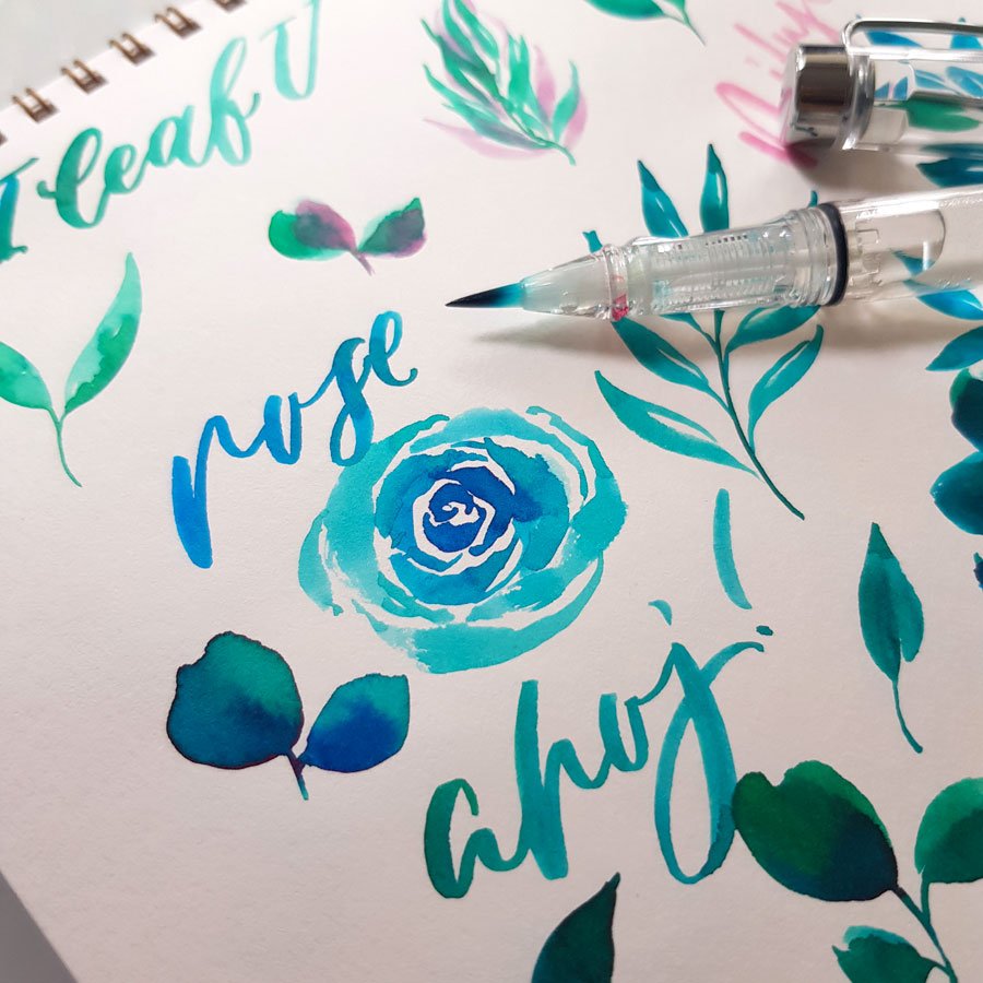 Štětcové pero | pro brush lettering a akvarel Ely